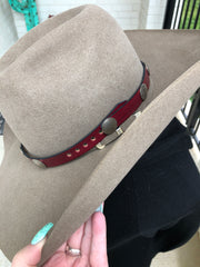 “Warrior“ Coin Leather Hatband