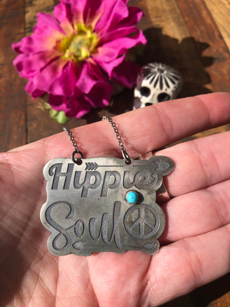 “Hippie Soul" Necklace with Kingman Turquoise