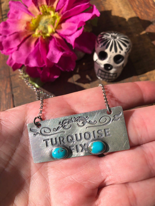 "Turquoise Fix" Necklace with Kingman Turquoise