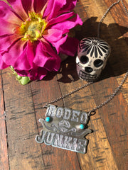 “Rodeo Junkie" Necklace with Kingman Turquoise