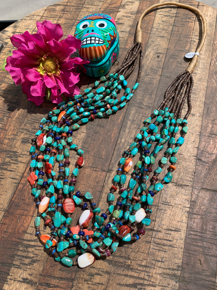 8 Strand Multi-Color Necklace