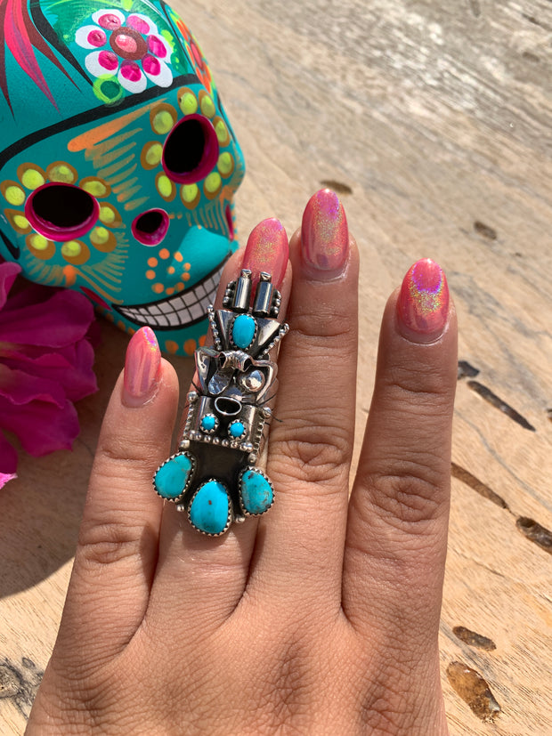 Mini Kachina Ring #1 Sz 7