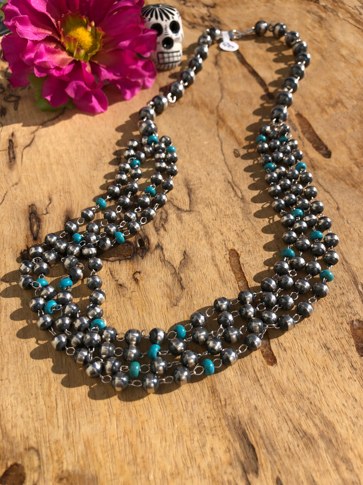Rosary "Waterfall" Necklace