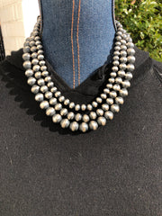 3 Strand Graduated Pearl Necklace