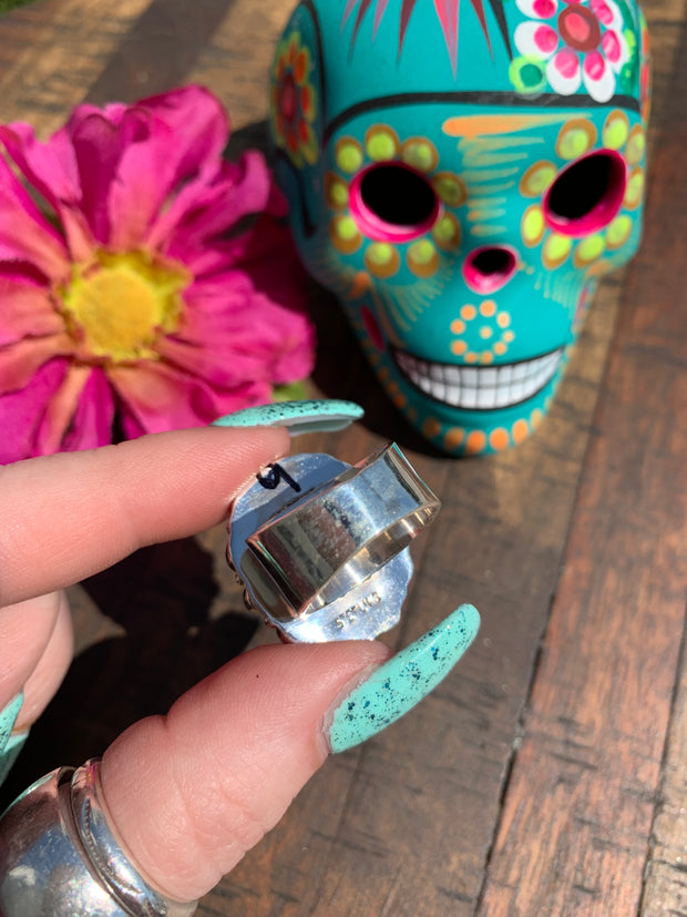 Mini Kingman Cluster Ring #9 Sz 9