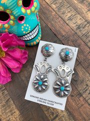 Flower Concho Earrings #1