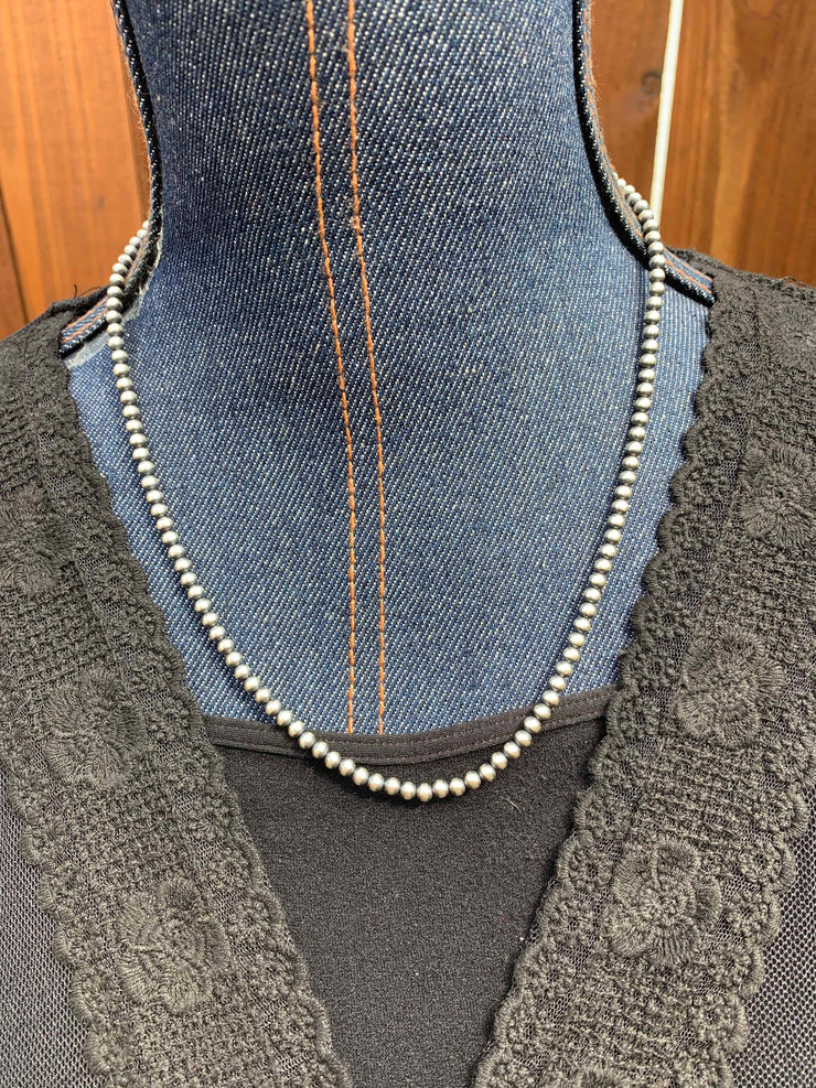 20” 4MM Sterling Pearls